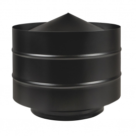 Дефлектор Везувий BLACK (AISI 430/0,5мм) д.115х200