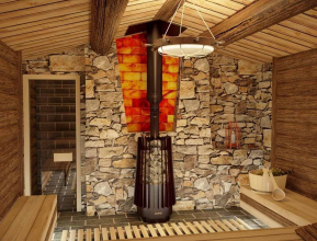 Дровяная банная печь GrillD Cometa 180 Vega Window