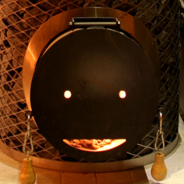 Печи для бани из стали на дровах Mini-IKI Plus со стеклянной дверцей