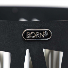 Электрическая печь BORN Rain Black + (Дождь Черный +) R90, 9 кВт, встроенное управление