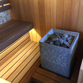 Электрокаменка Tulikivi Tuisku 9 kW, поверхность Rigata