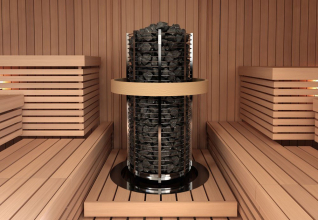 Печь для сауны Sawo Tower TH12-150NI-P круглая, 15 кВт, без пульта