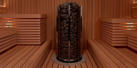 Печь для сауны Sawo Tower TH6-90NI-P круглая, 9 кВт, без пульта