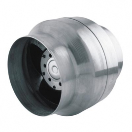 Вентилятор термостойкий ВОК VOK 120/100 Т 150 м&sup3; в час, 220 вольт, с обратным клапаном
