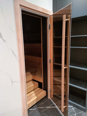 Стеклянные двери DoorWood Престиж, стекло сатин, коробка ольха